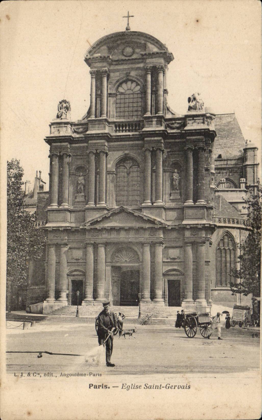 Paris CPA Eglise Saint GErvais