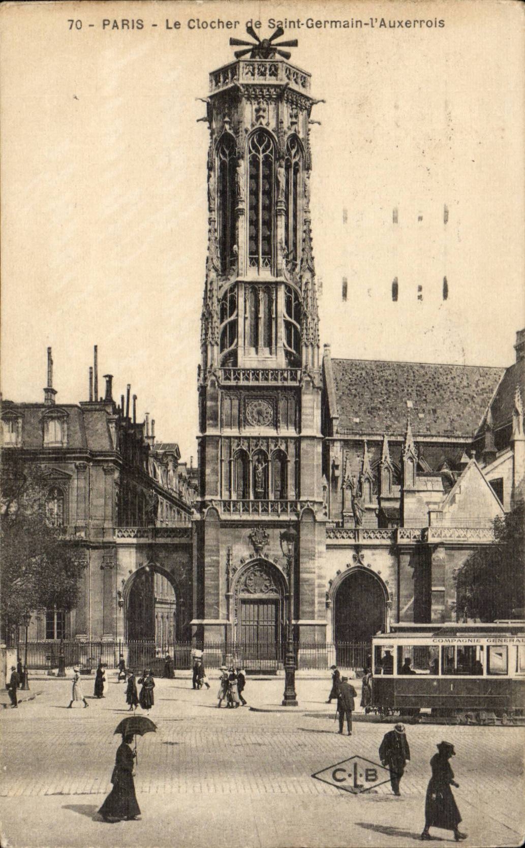 Paris CPA Clocher de Saint Germain l'auxerrois
