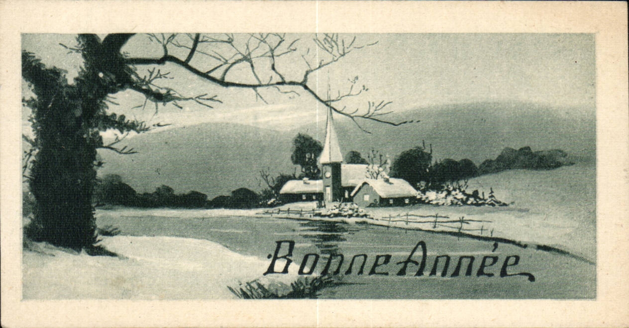 CPA Fantasy Village under snow Happy New Year