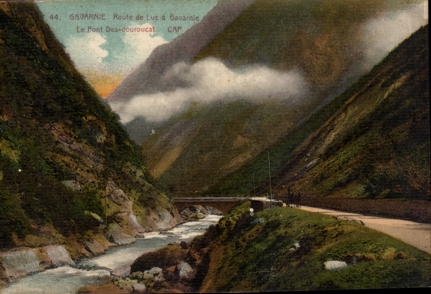 Gavarnie CPA Route of Luz has Gavarnie the bridge of Douroucat