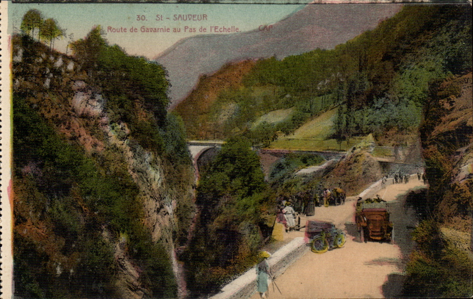 Saint Strasse des Retter-CPA von Gavarnie zum Schritt der Skala