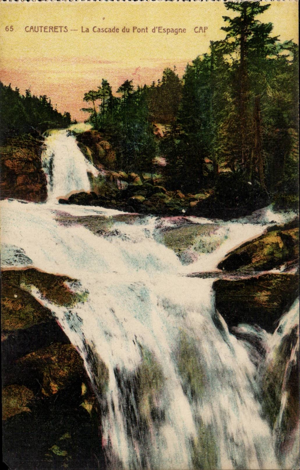 Cauterets CPA die Kaskade der Brucke von Spanien