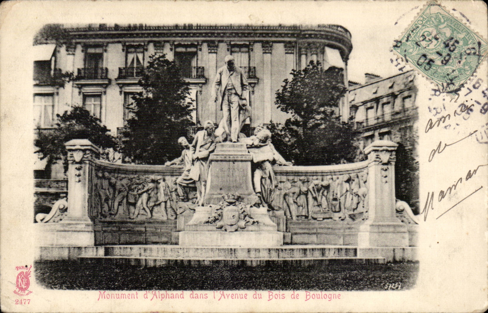 CPA Monument d'alphand dans l'avenue du Bois de boulogne