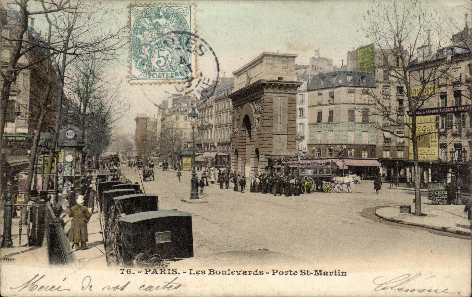 Paris CPA the boulevards St Martin