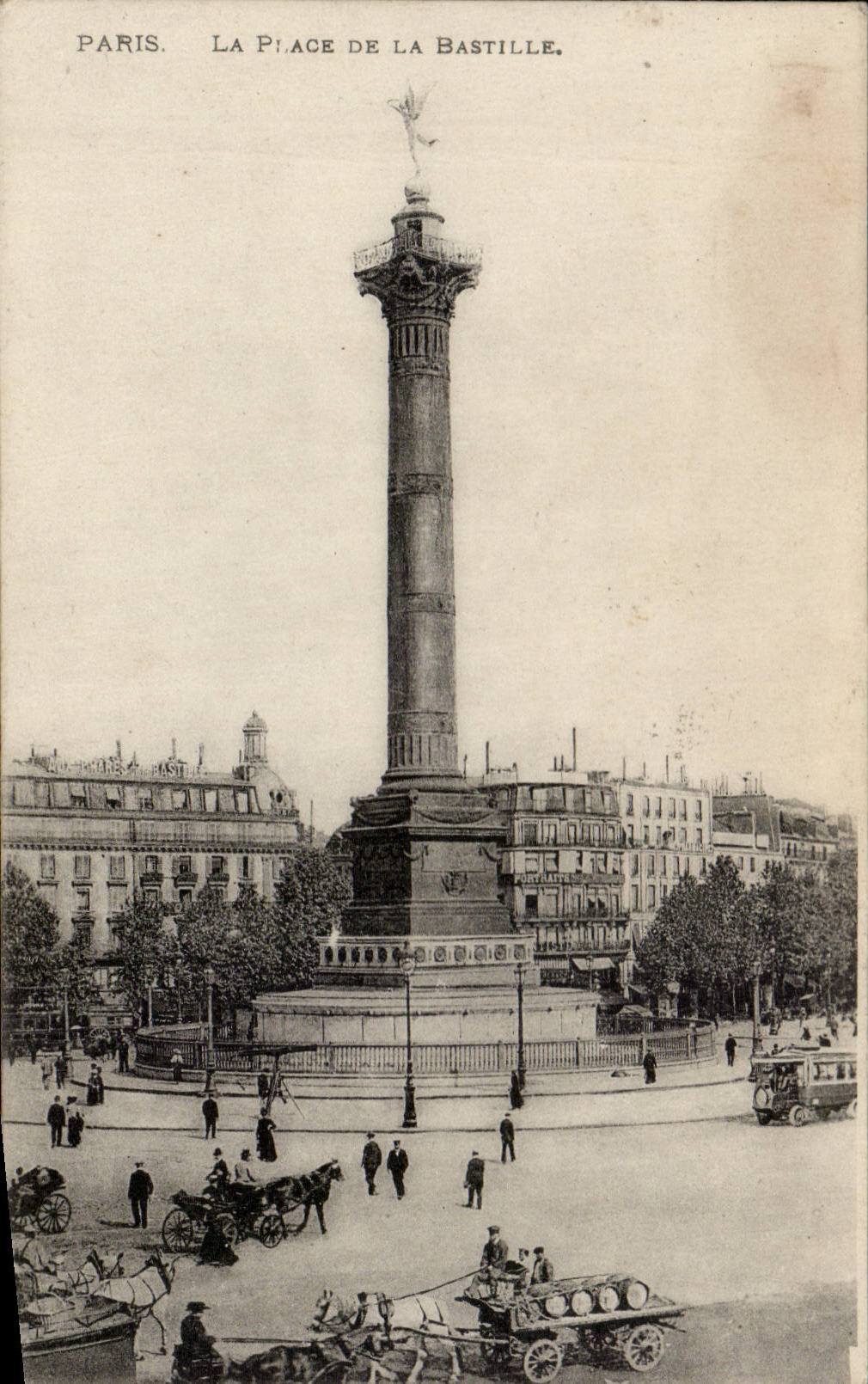 Paris CPA Places Bastille