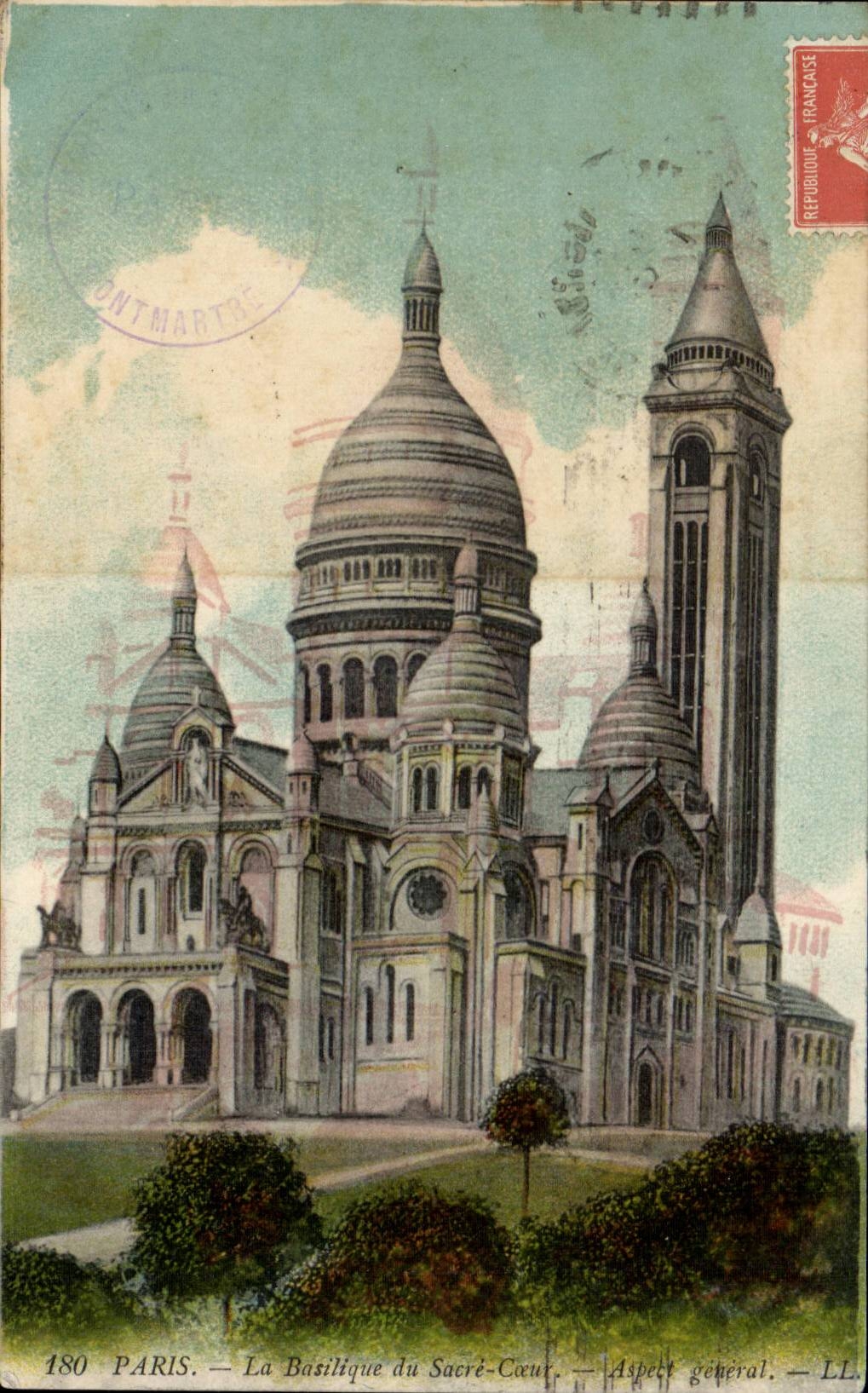 Paris CPA Basilique du Sacre Coeur