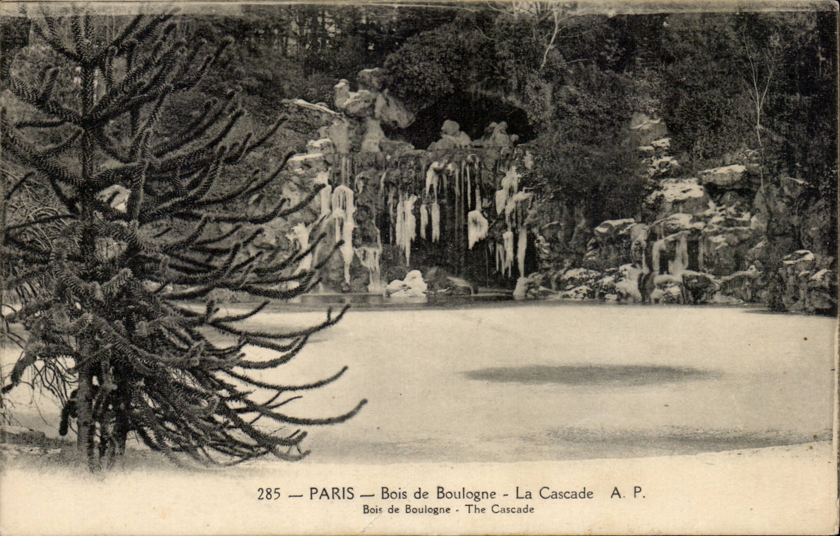 Paris CPA Bois de Boulogne La cascade