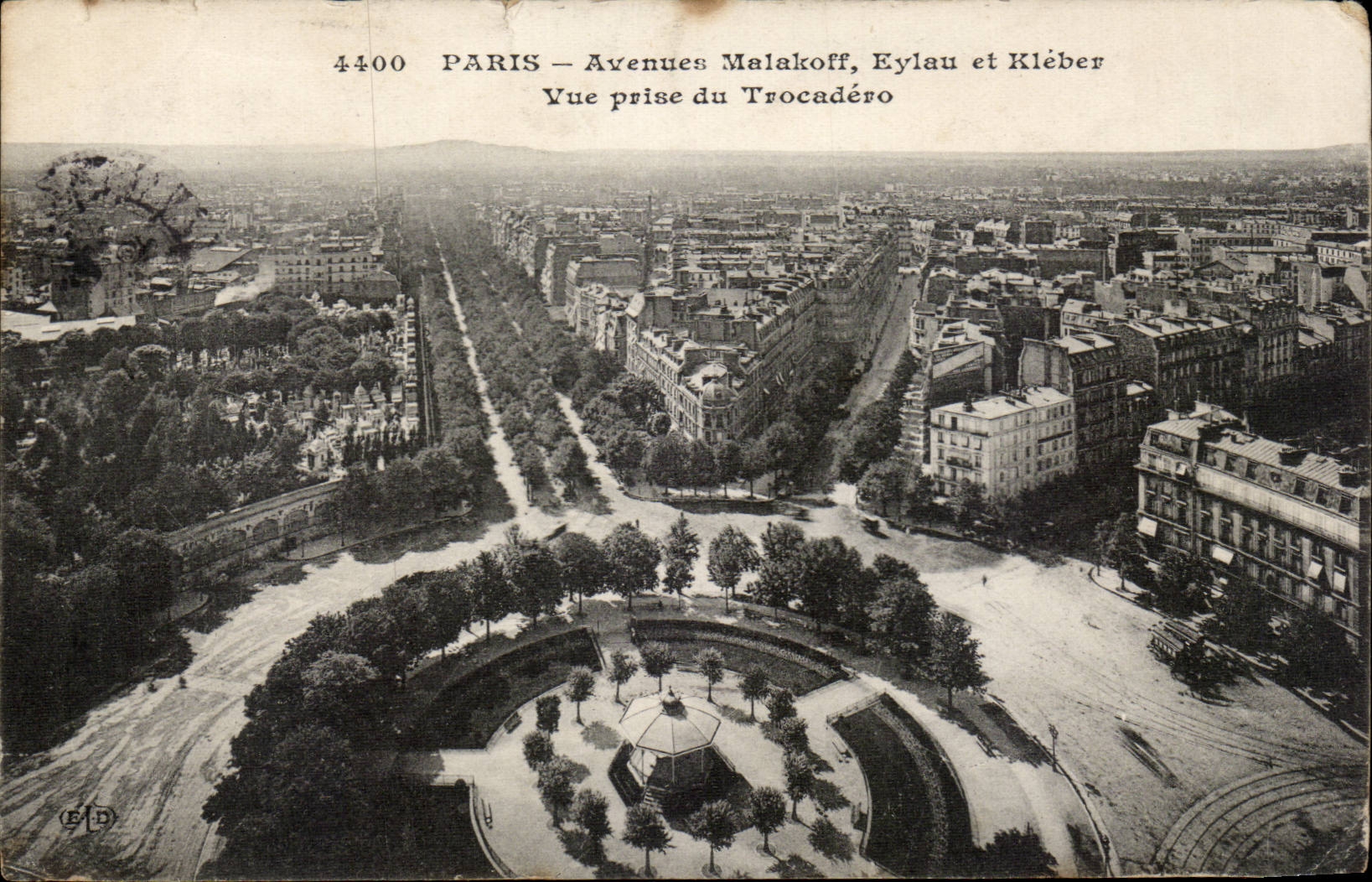 Paris CPA Which occurred Malakoff Eyalu and Kleber Seen from of Trocadero