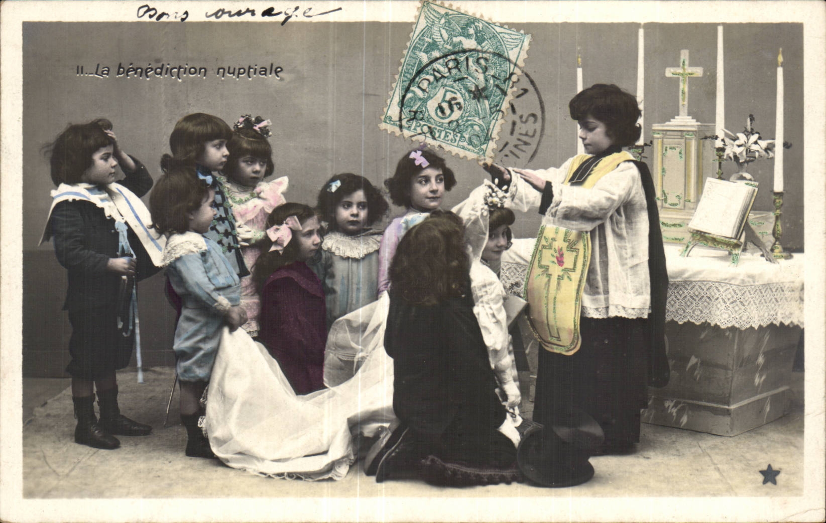 Fantasy - Children - bridal Blessing - Marriage - attaches - wedding - humor - wine - wine - CPA