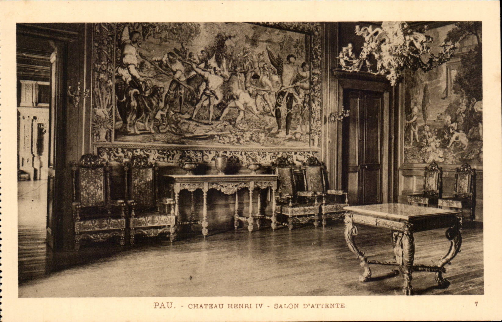 Pau - Schloss Henri IV - Warteraum - CPA