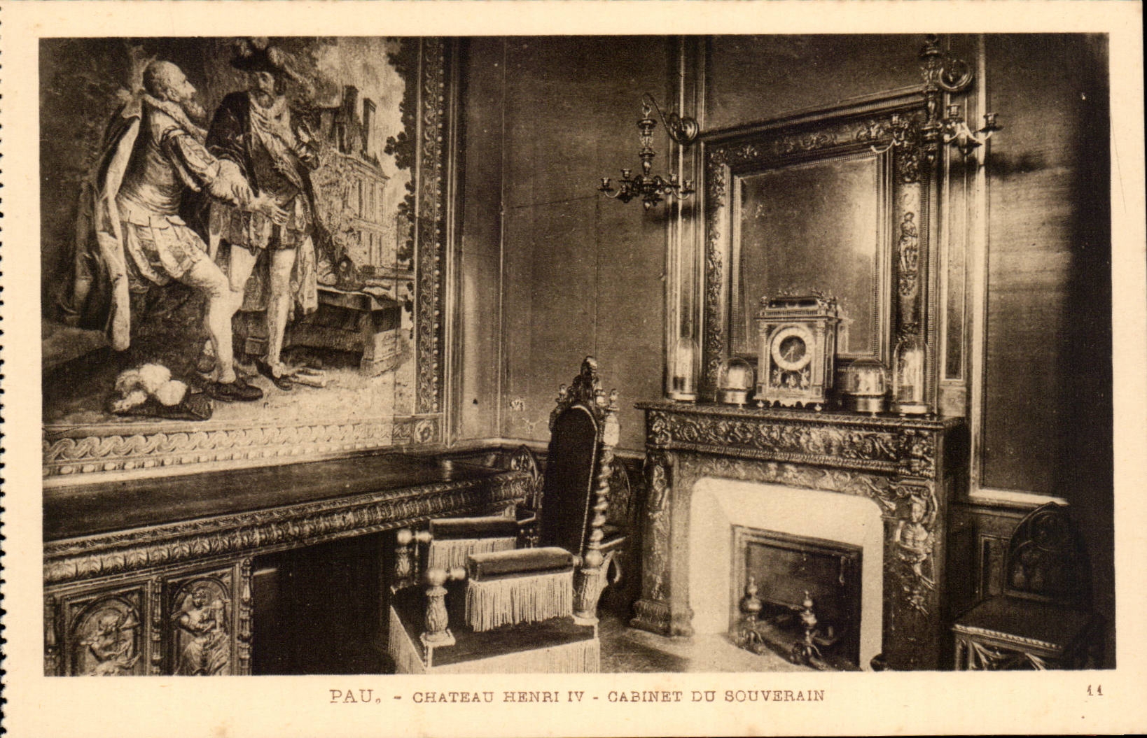 Pau - Schloss Henri IV - Schrank des Sovereign - CPA