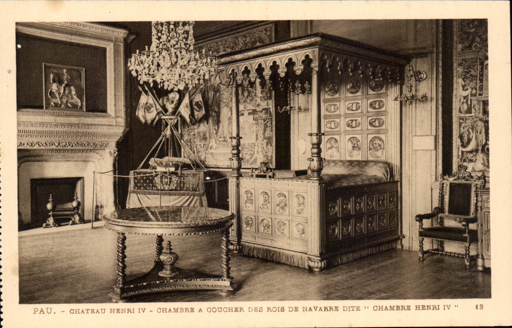 Pau - Schloss Henri IV - Raum hat Coucher Konigde Navarre - CPA