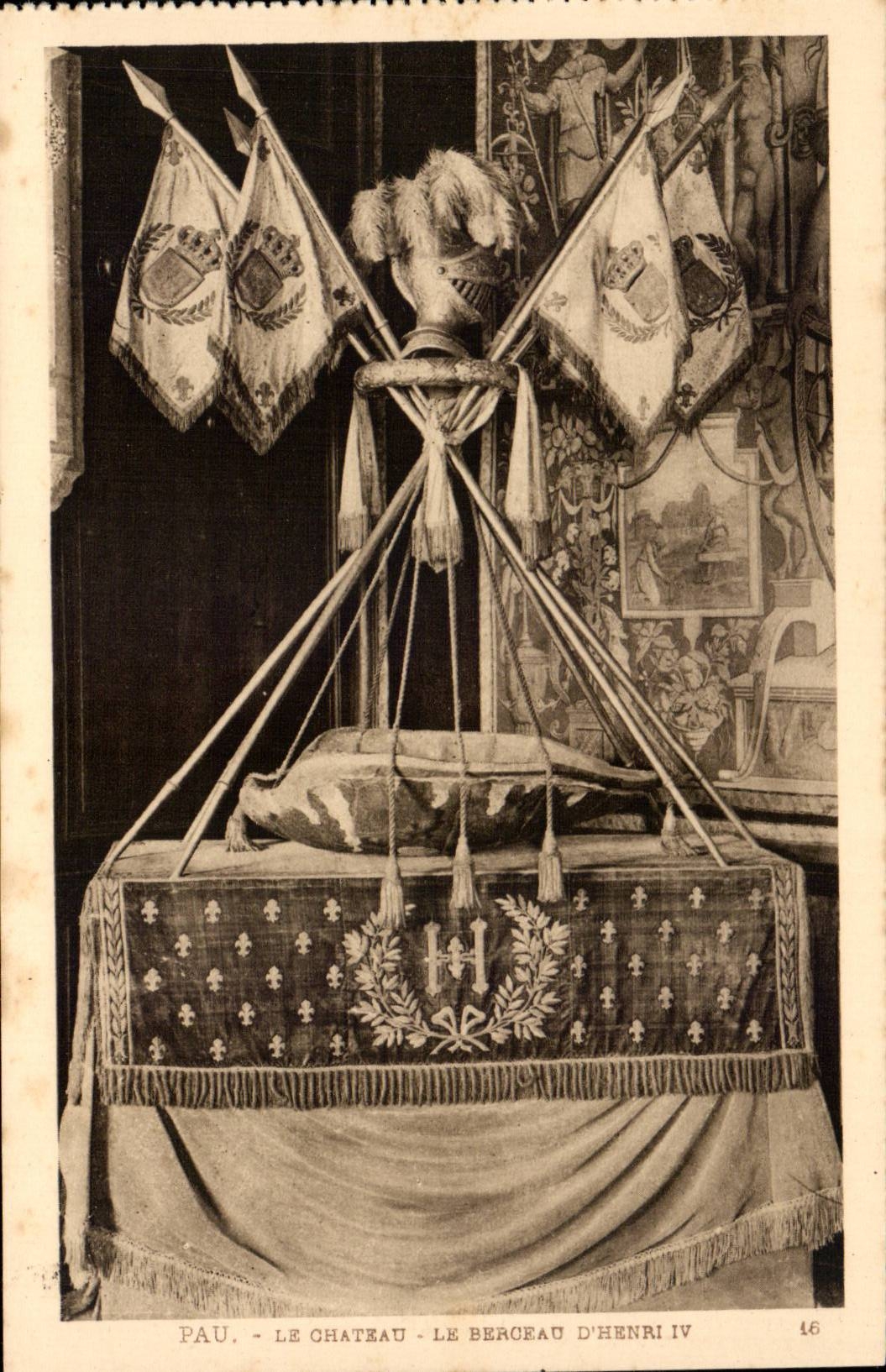 Pau - Schloss Henri IV - die Aufnahmevorrichtung von Henri IV - CPA