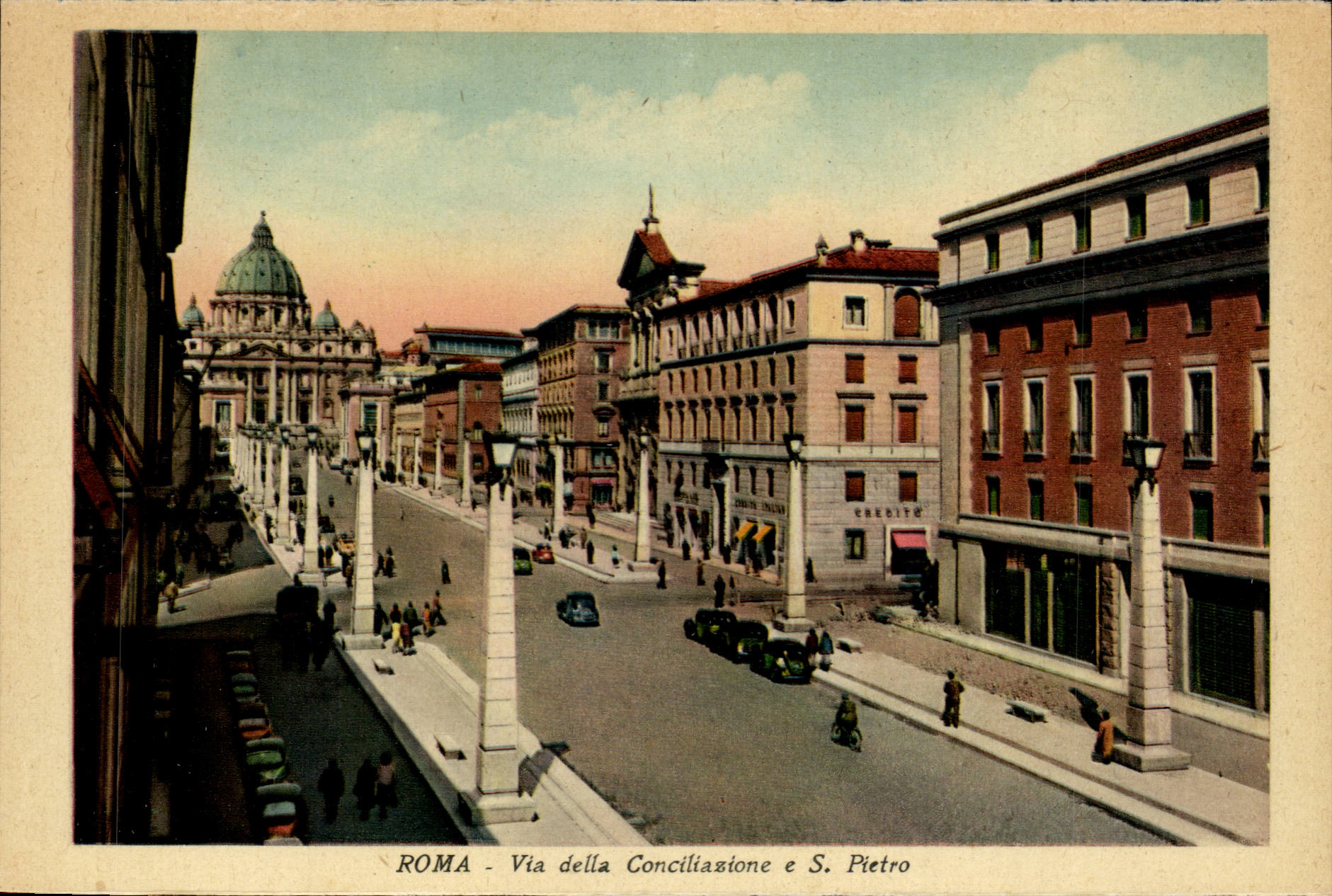 Italia - Italy - Roma - Rome - Via della Conciliaazone E S Pietro - - CPA