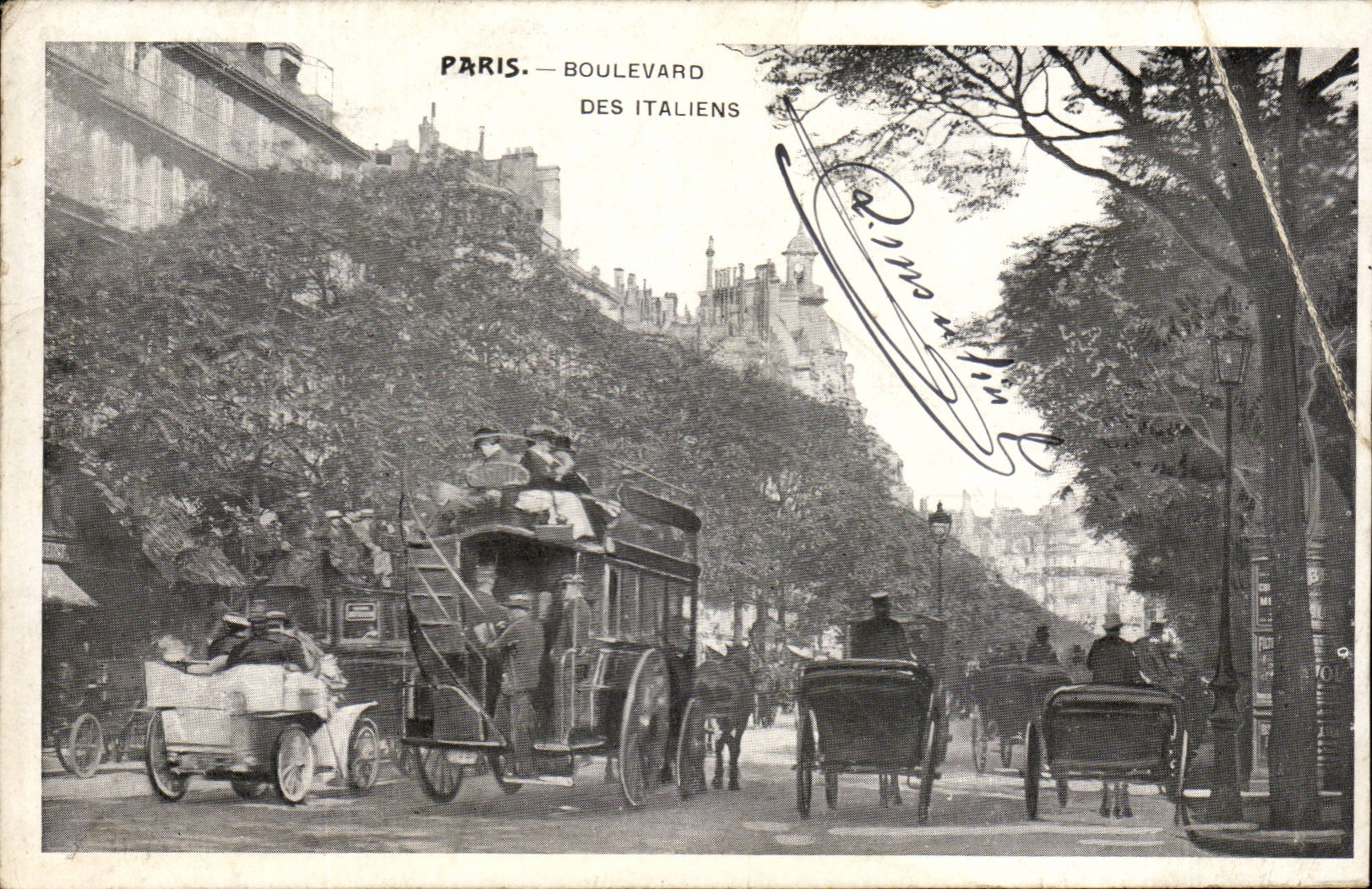 Paris - 2 - Boulevard of the Italians - CPA