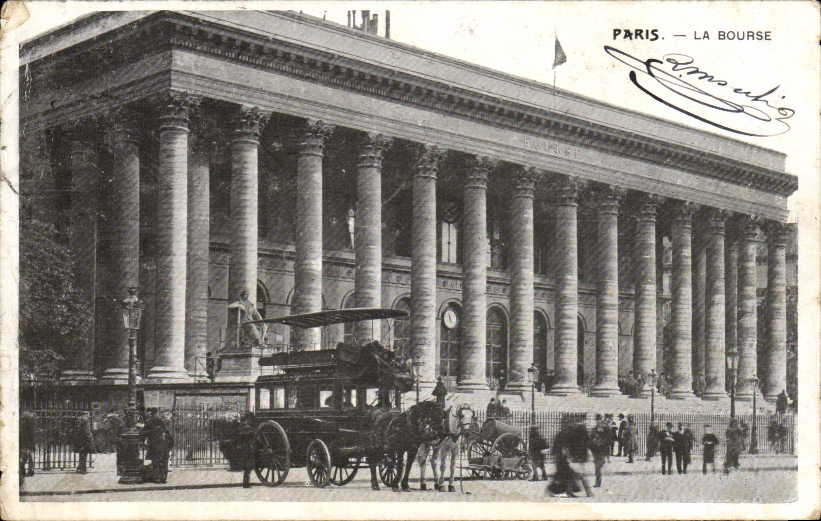 Paris - 2 - the Stock Exchange - CPA