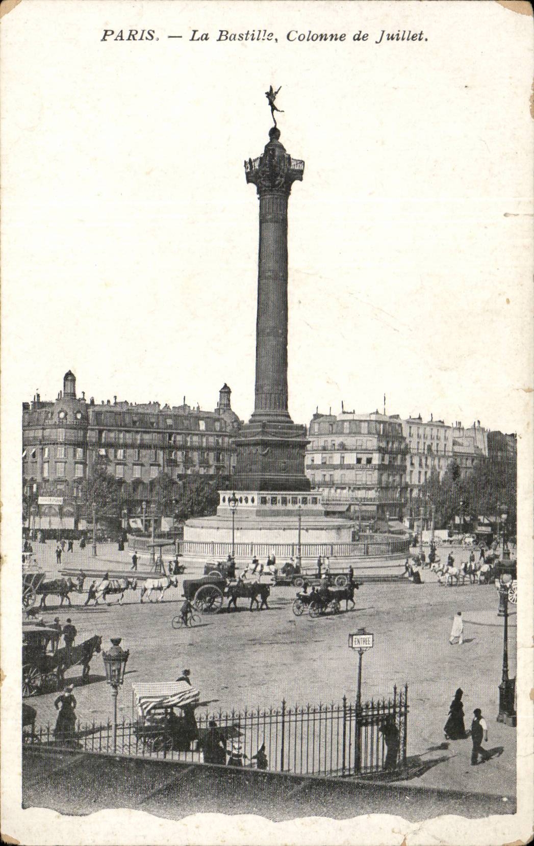 Paris - 10 - the Bastille - Column of July - CPA