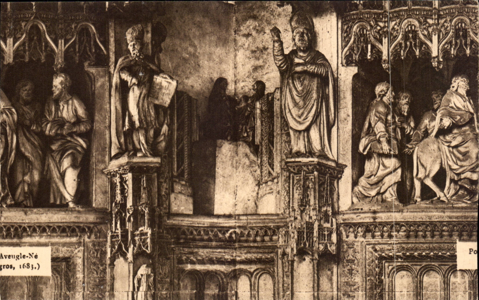 Chartres - the Cathedral - Detail - CPA