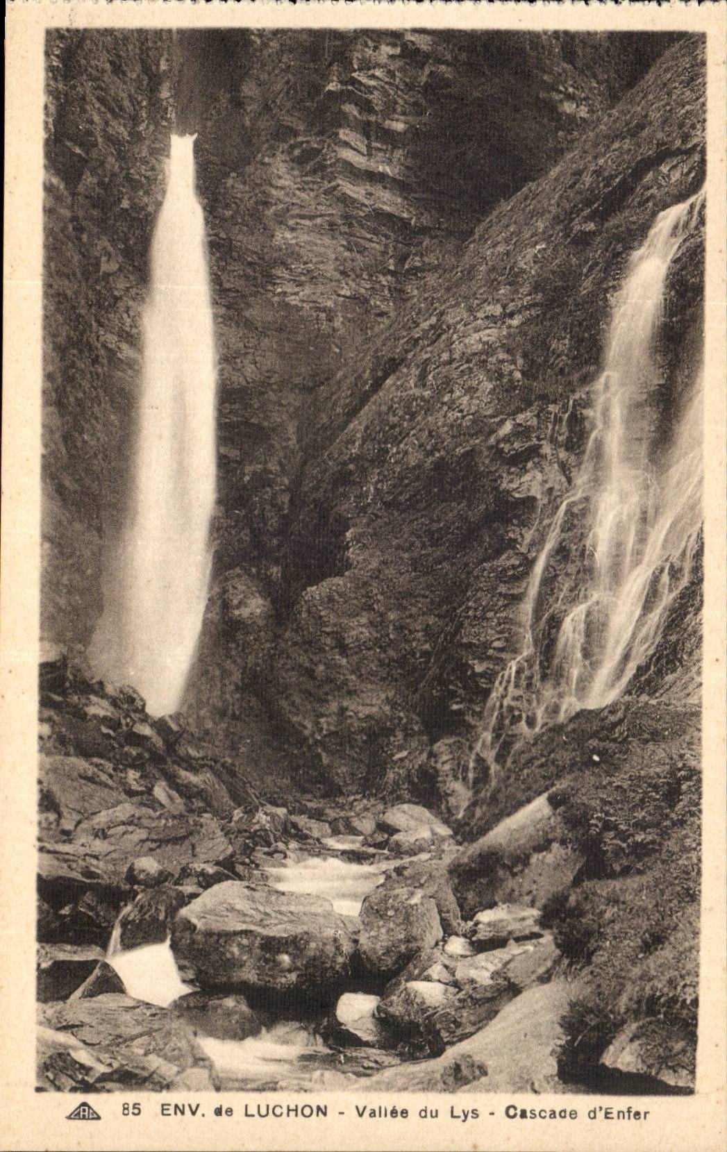 Luchon - the Valley of the Lily - Cascade of Hell - CPA