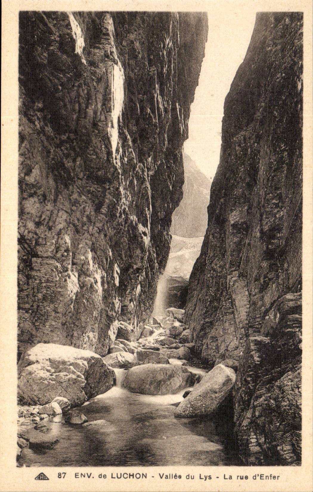 Luchon - the Valley of the Lily - Cascade of Hell - CPA