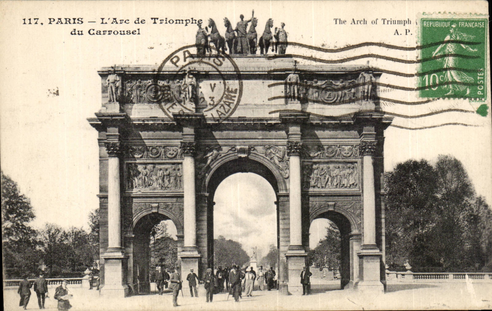 Paris - 1 - L'Arc de Triomphe du Carrousel - CPA 