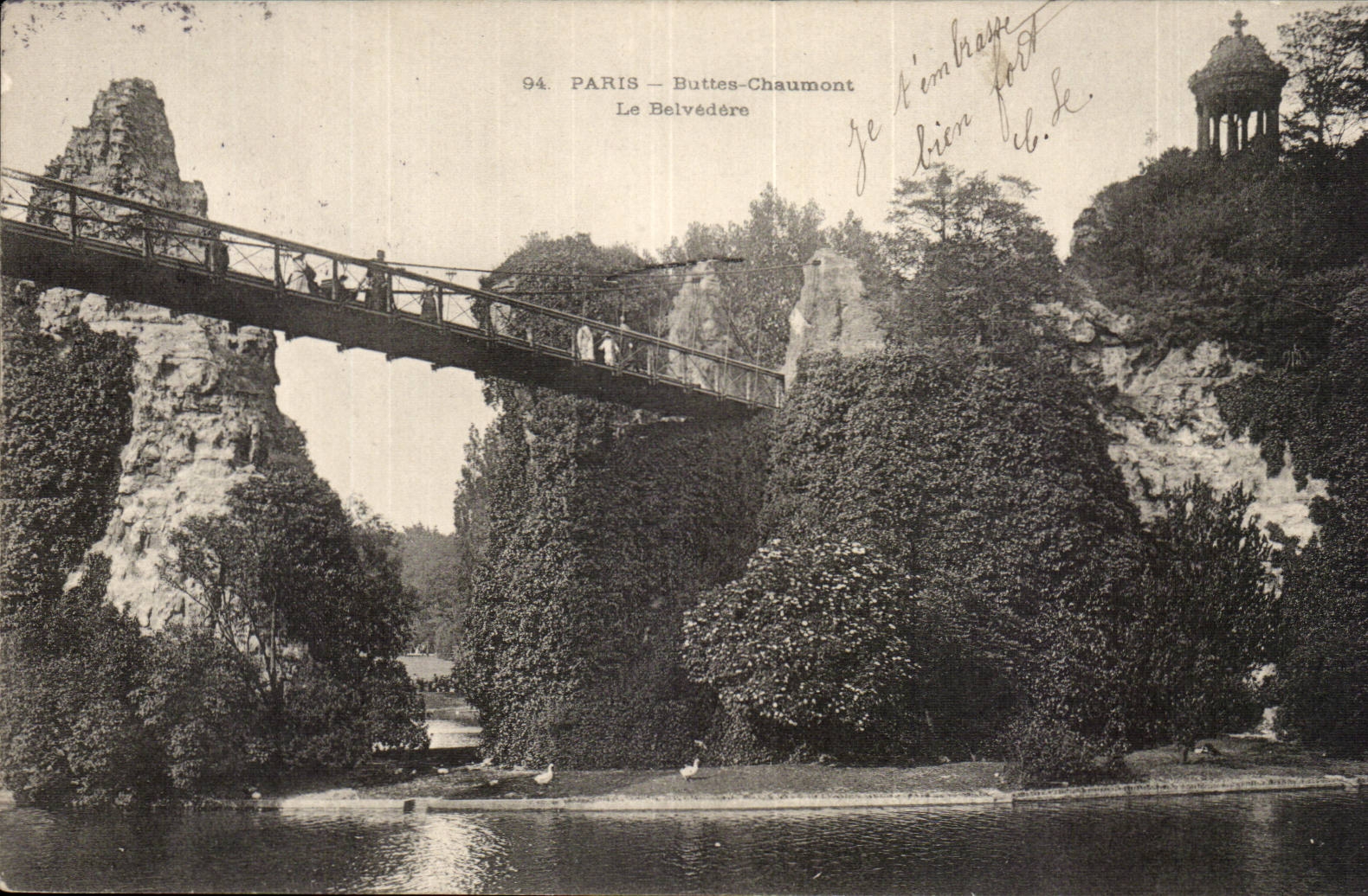Paris - 19 - Chaumont Hillocks - the View-point - CPA