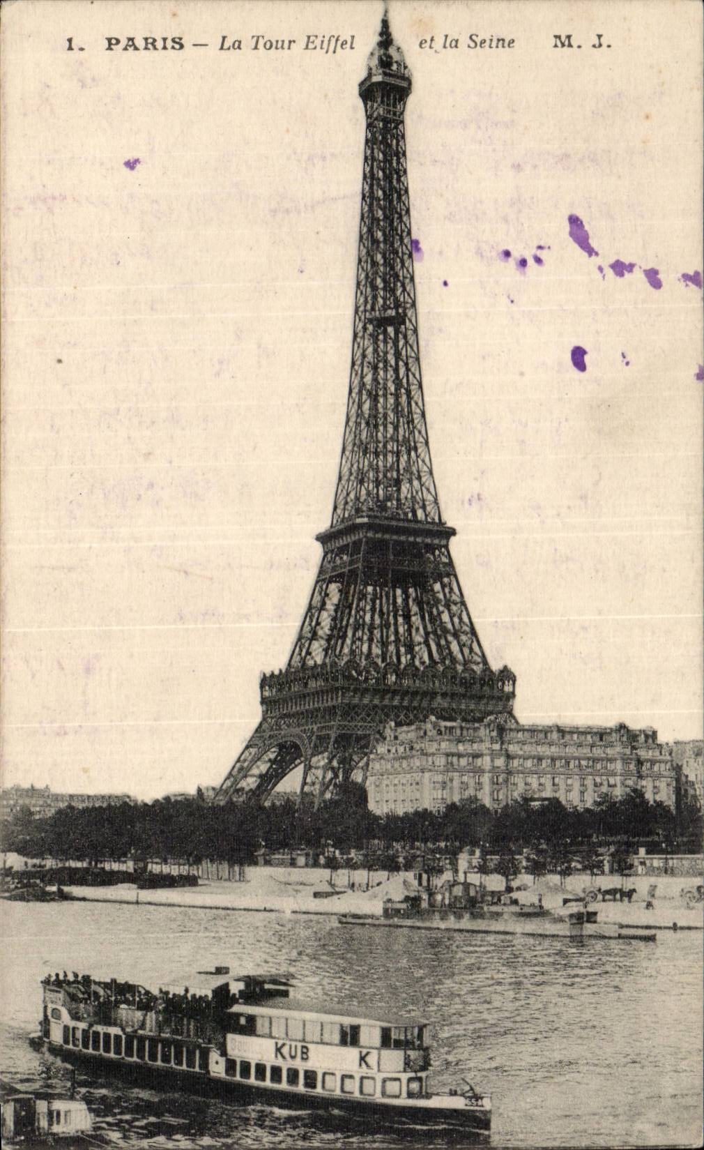 Paris - 7 - Eiffel Tower - Eiffel Tower - CPA