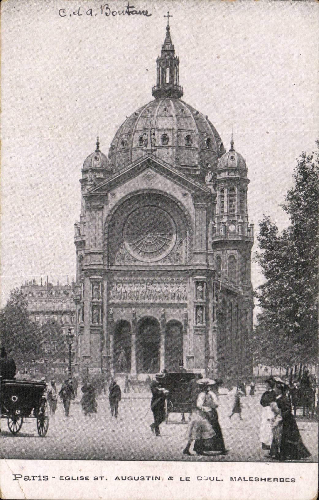 Paris - 8 - Church St Augustin - CPA
