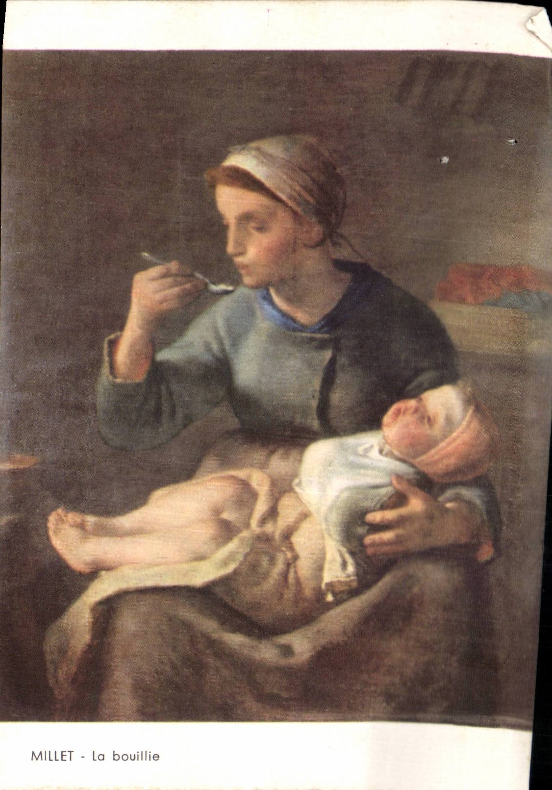 Fantasy - baby - Woman feeding her hungry baby - CPA