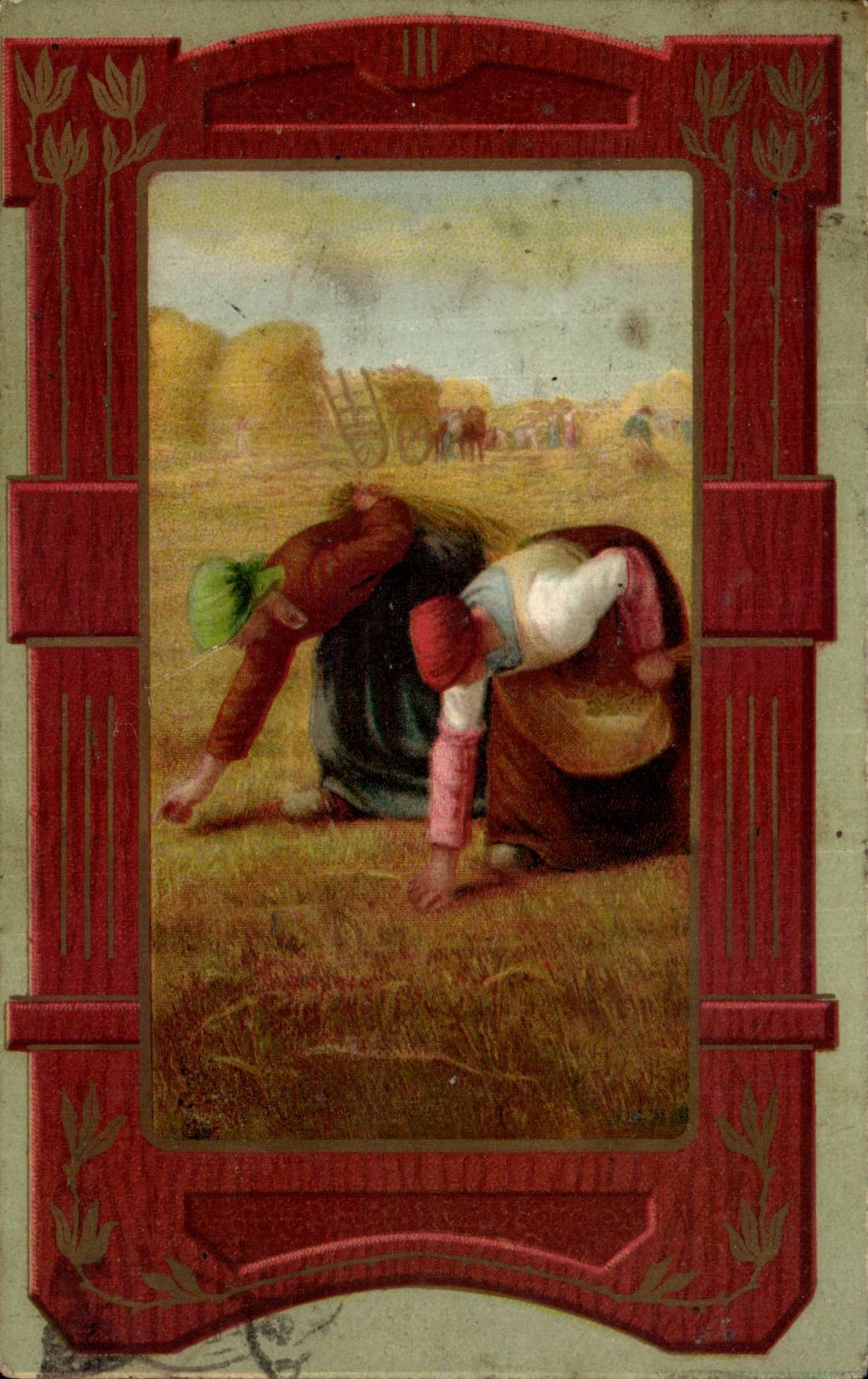 Arts - Tableau - Farmers at work - CPA 