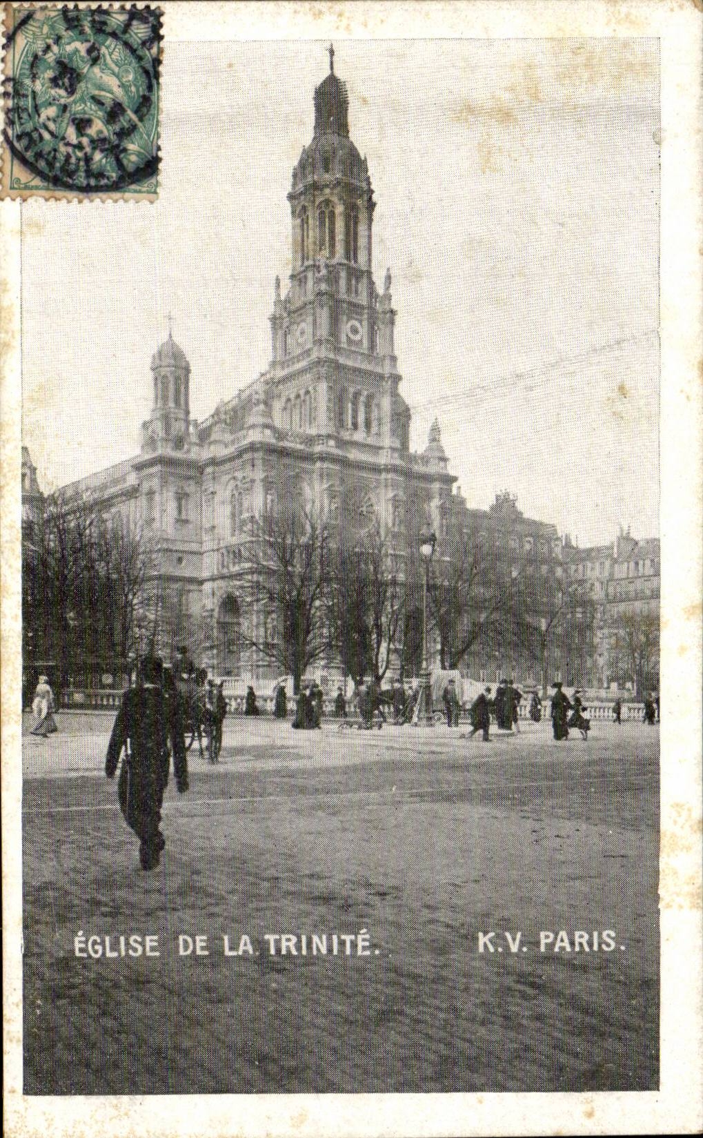 CPA Paris Eglise de la Trinite
