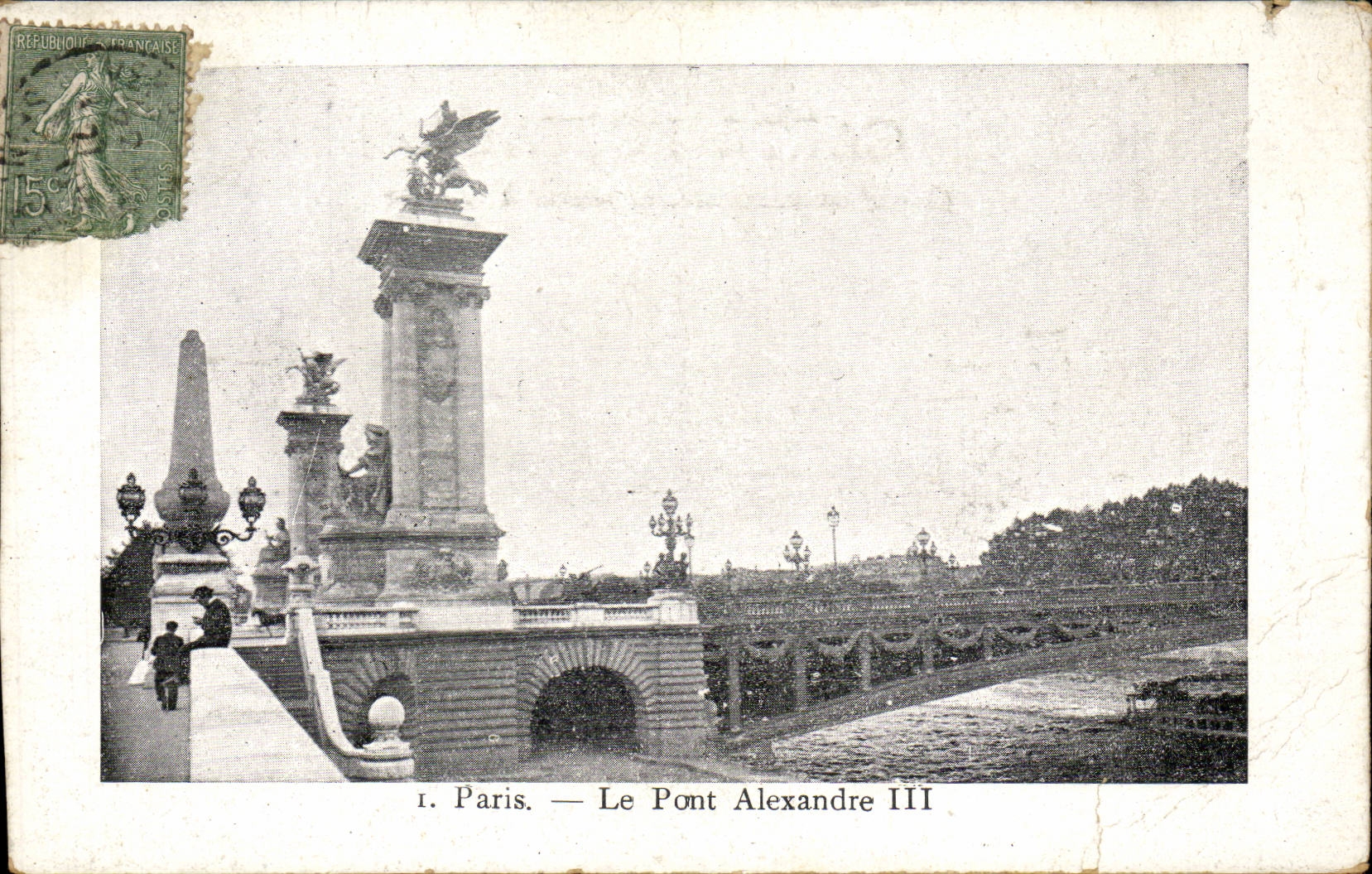 CPA Paris Bridge Alexandre III