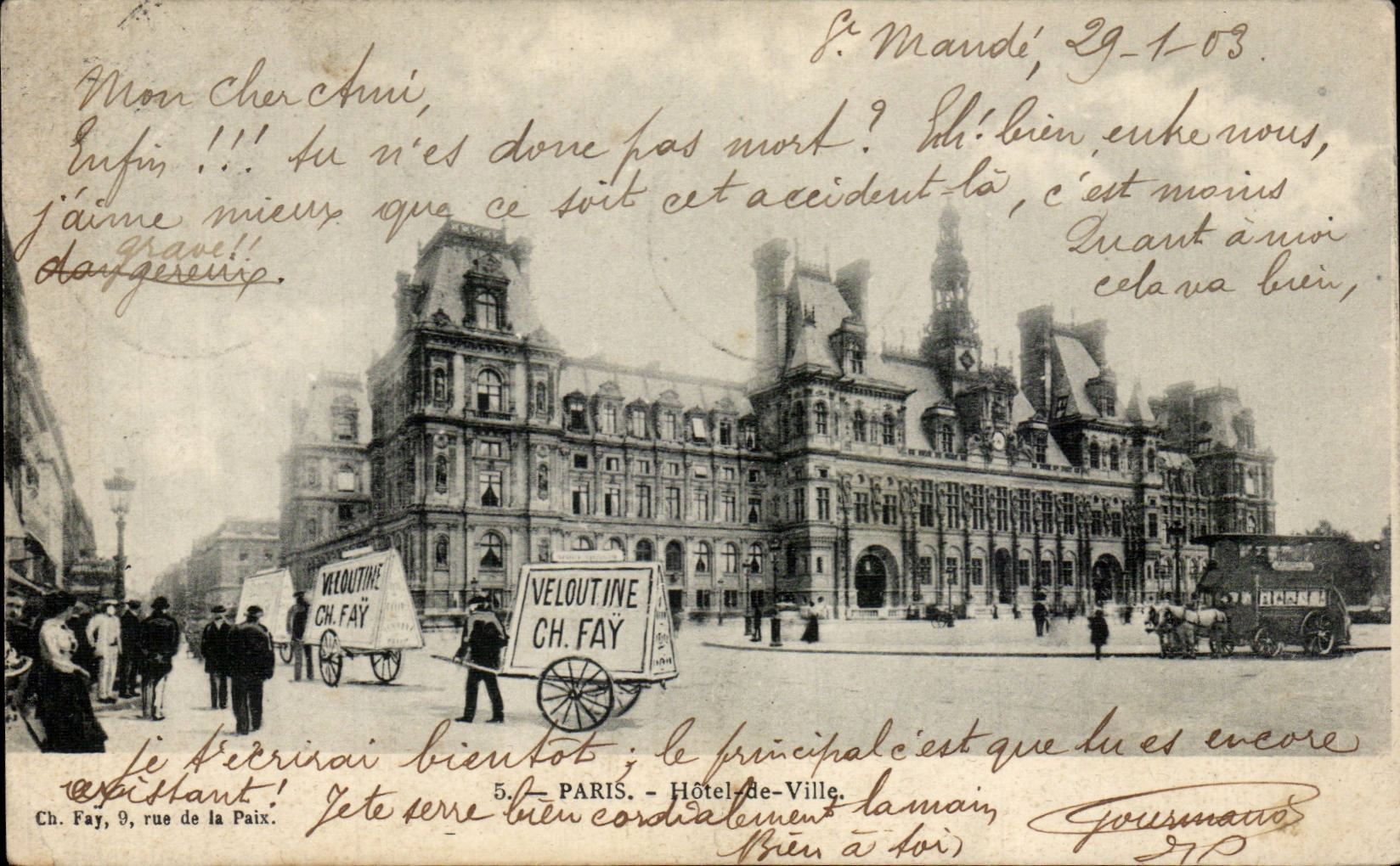 CPA Paris Hotel de ville