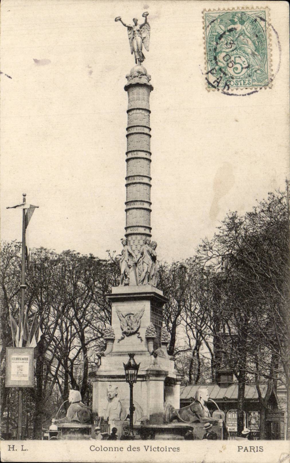 CPA Paris Colonne des Victoires
