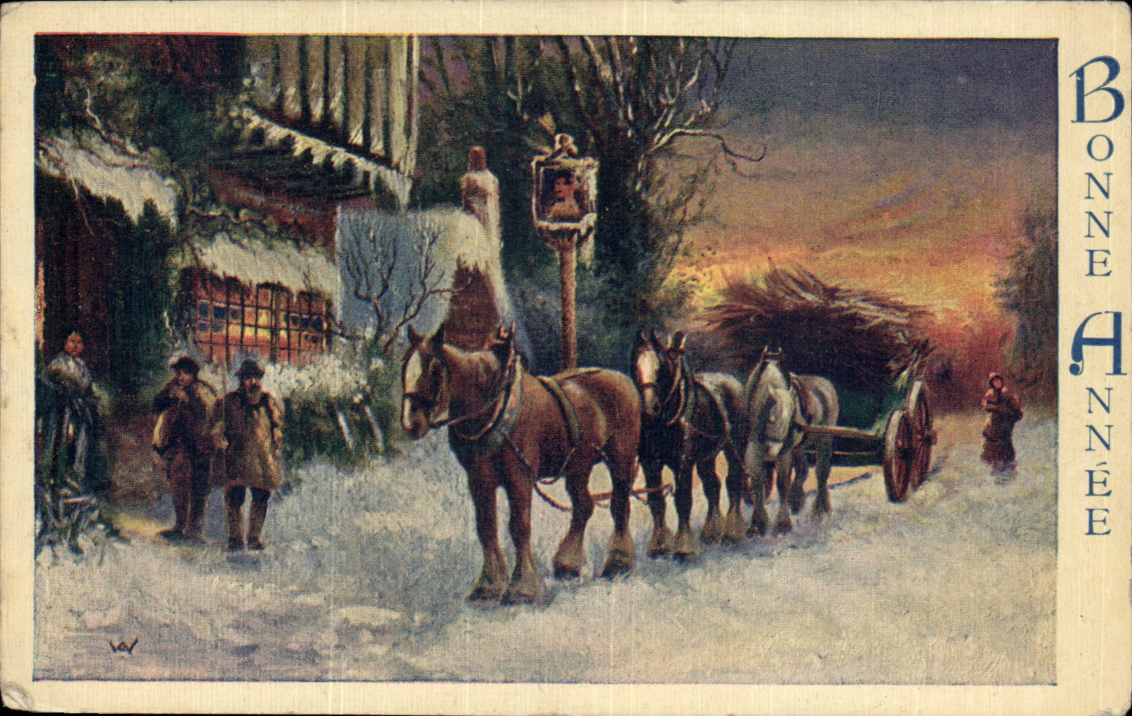 CPA Fantasy Happy New Year Coach Horses