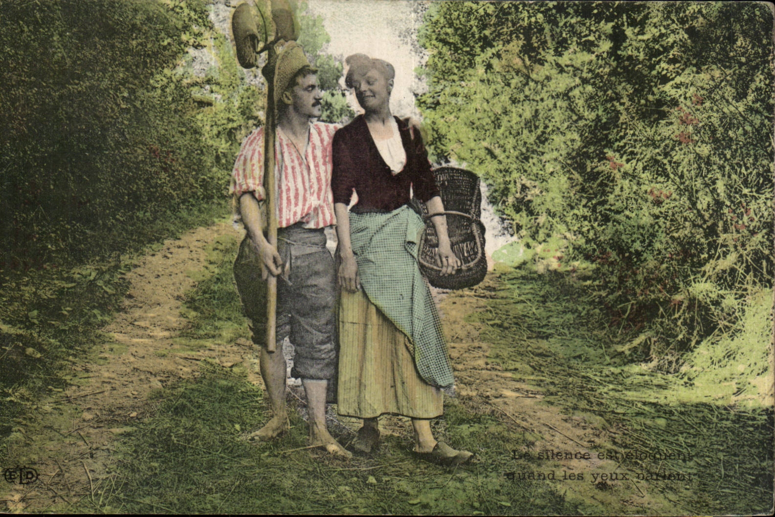 CPA Fantasy Woman Folklore Costume