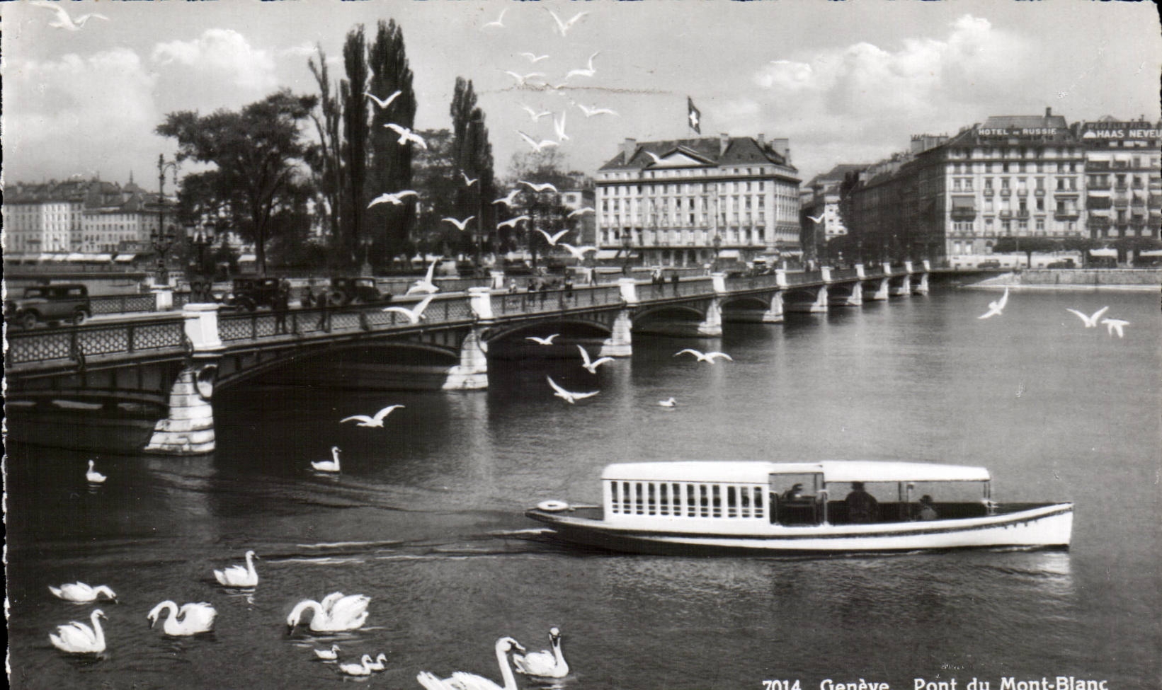 CPSM Geneva Bridge of Mont Blanc