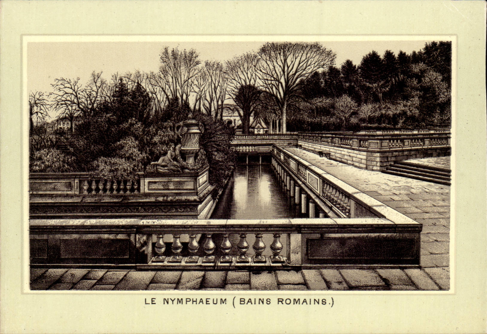 CPA Nimes Nymphaeum (baisn romisch)