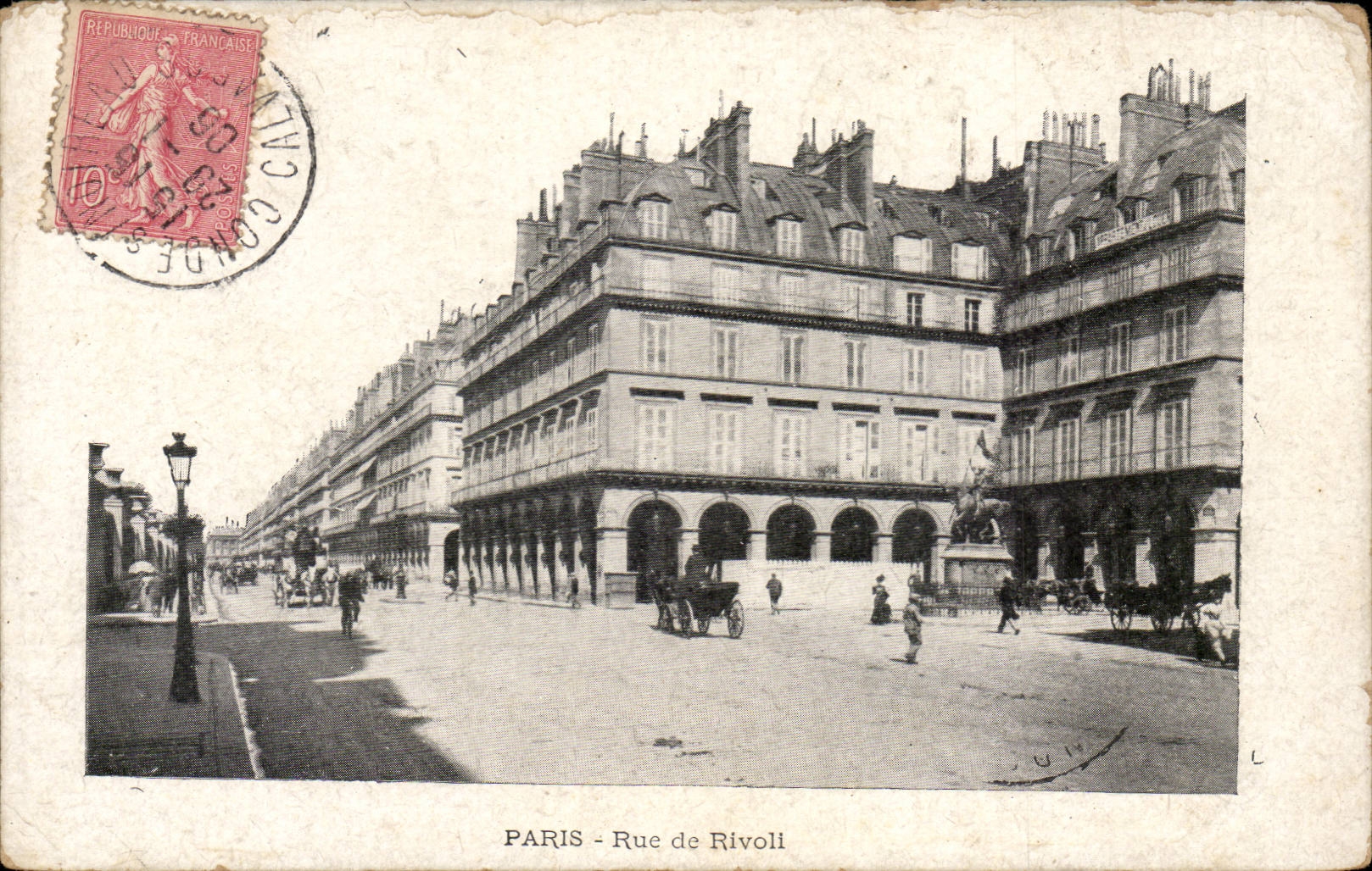Paris CPA Rue de Rivoli