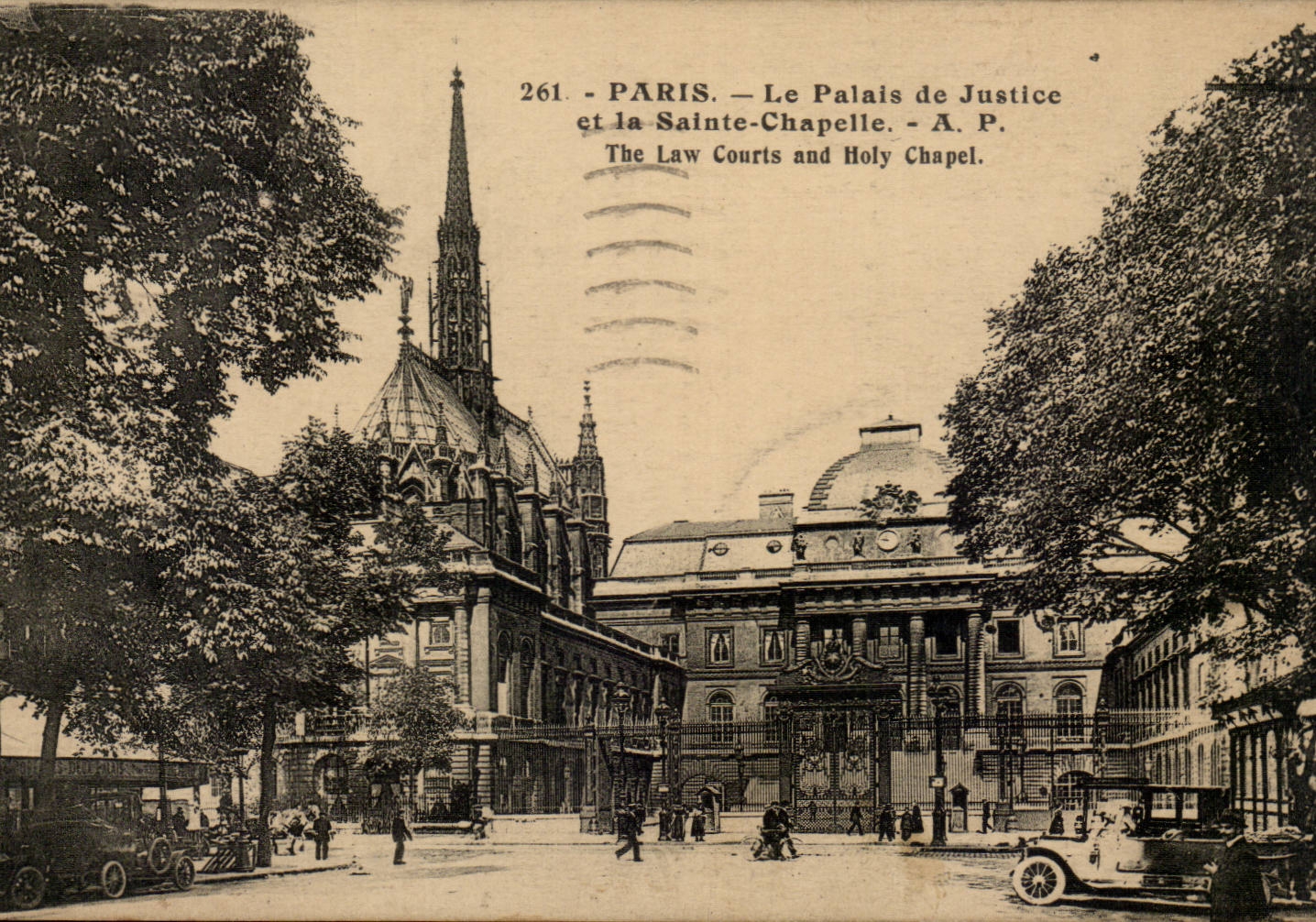 Paris CPA Le palais de justice et la Sainte Chapelle