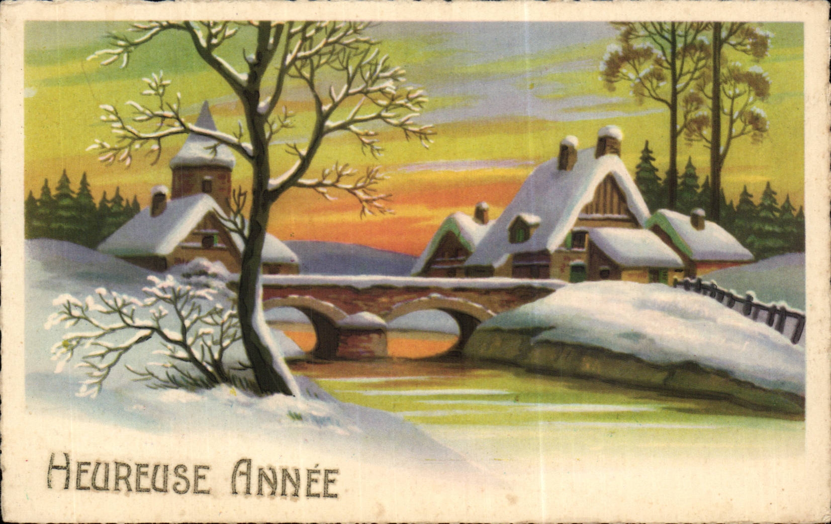 CPA Happy Fantasy Village Year