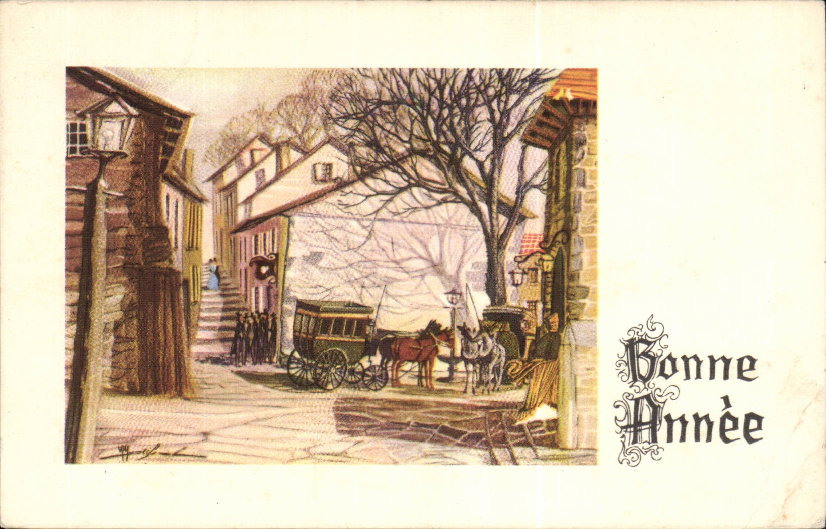 CPA Fantasy Happy New Year Coach Horses