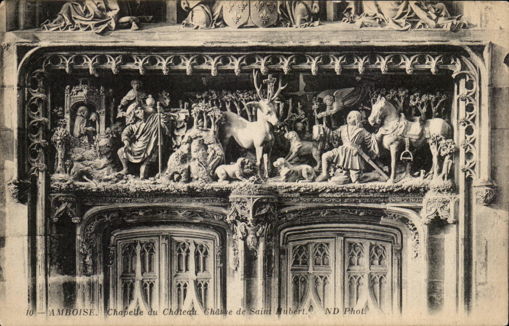 CPA Amboise Chapelle du chateau Chasse de Saint Hubert