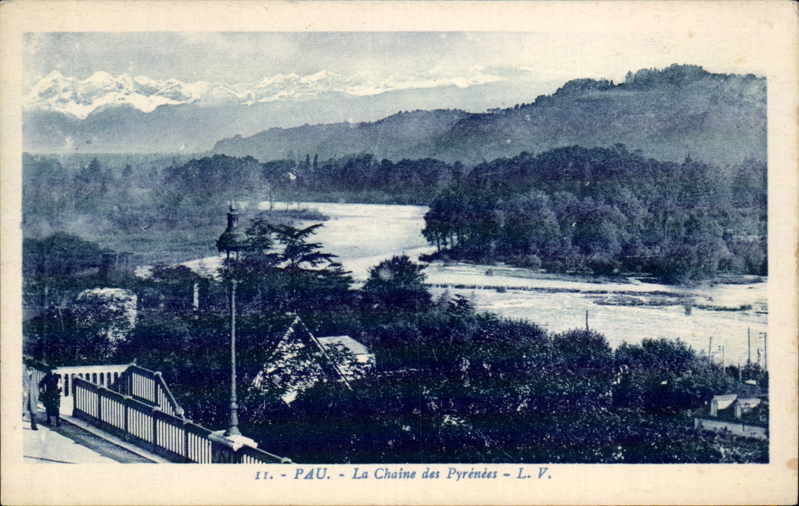 CPA Pau die Kette der Pyrenees