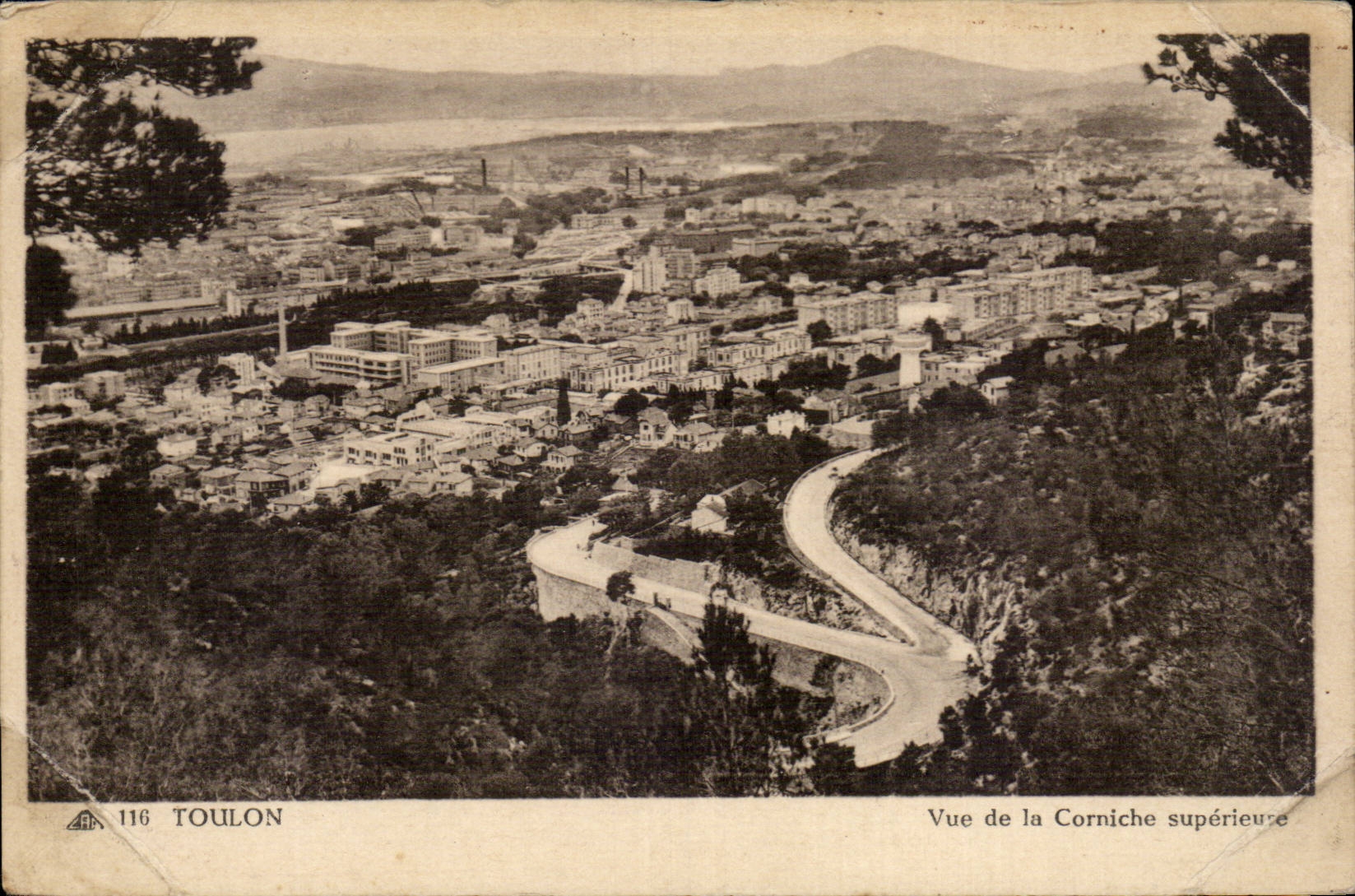 CPA Toulon Seen of the higher cornice