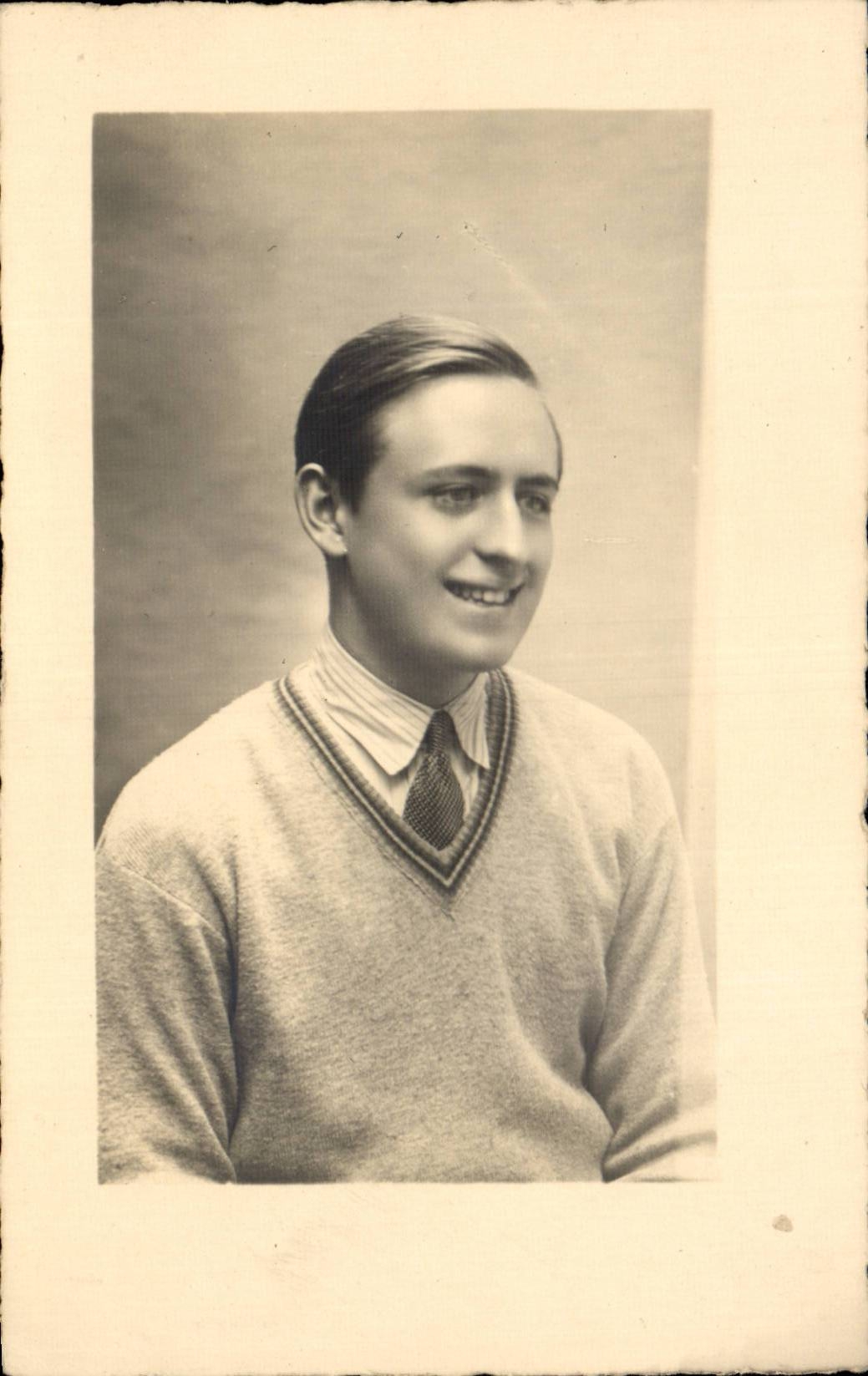 Real photo young man