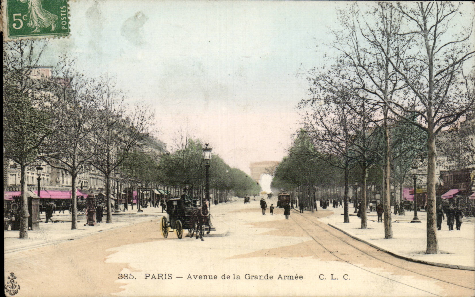 Paris - 8 - Avenue of Large army CPA