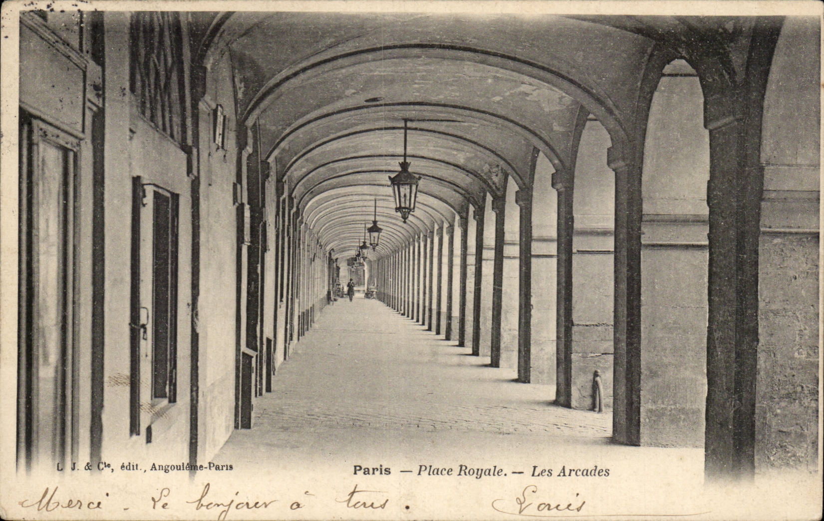 Paris - 3 - Royal Place - Arcades CPA