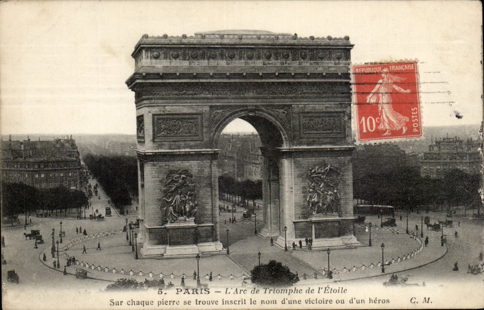 Paris - 8 - Arc de Triomphe the CPA