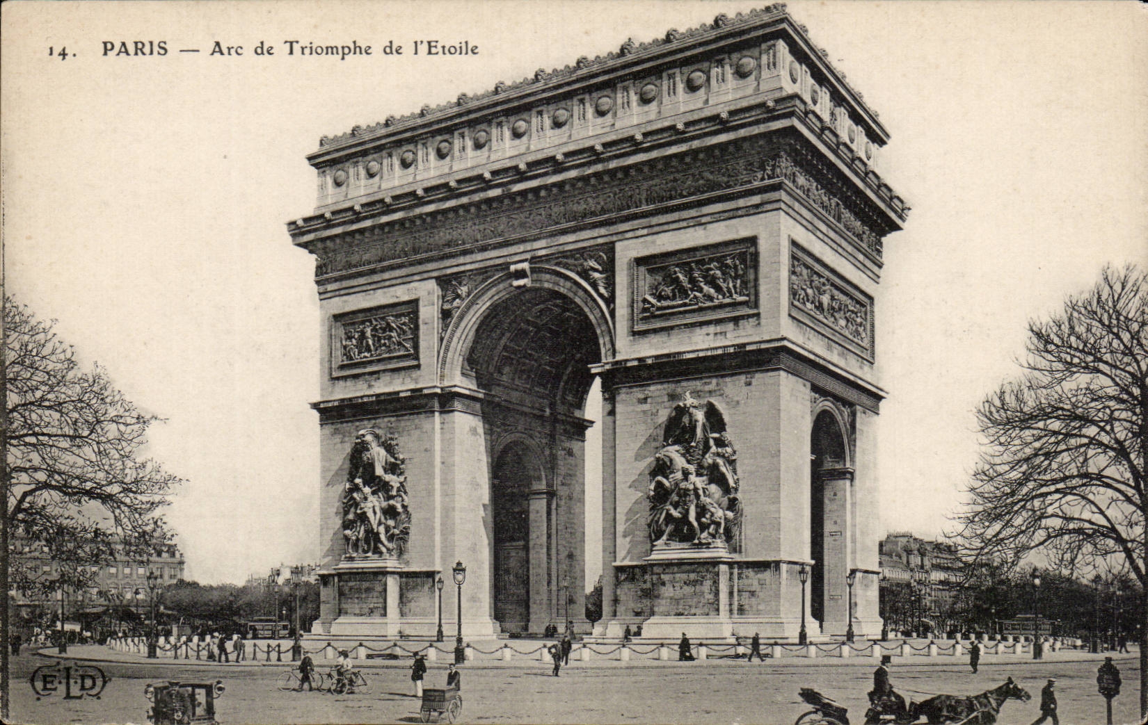 Paris - 8 - Arc de Triomphe of Etoile the CPA